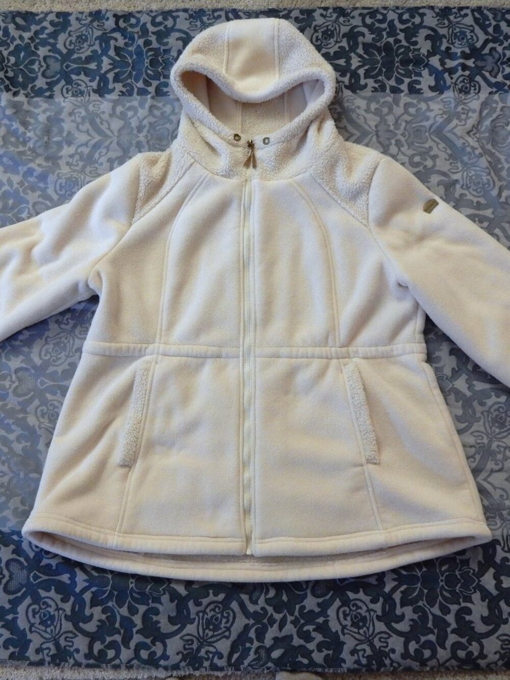 Koolaburra Ugg coat XXL womens faux fur sherpa full zip cream white SOFT EUC!!